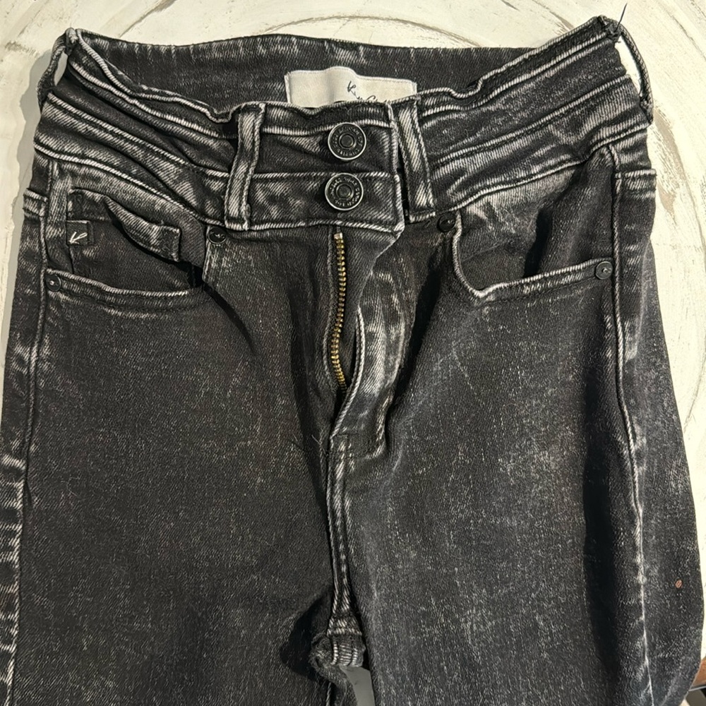 KANCAN DISTRESSED BLACK JEANS